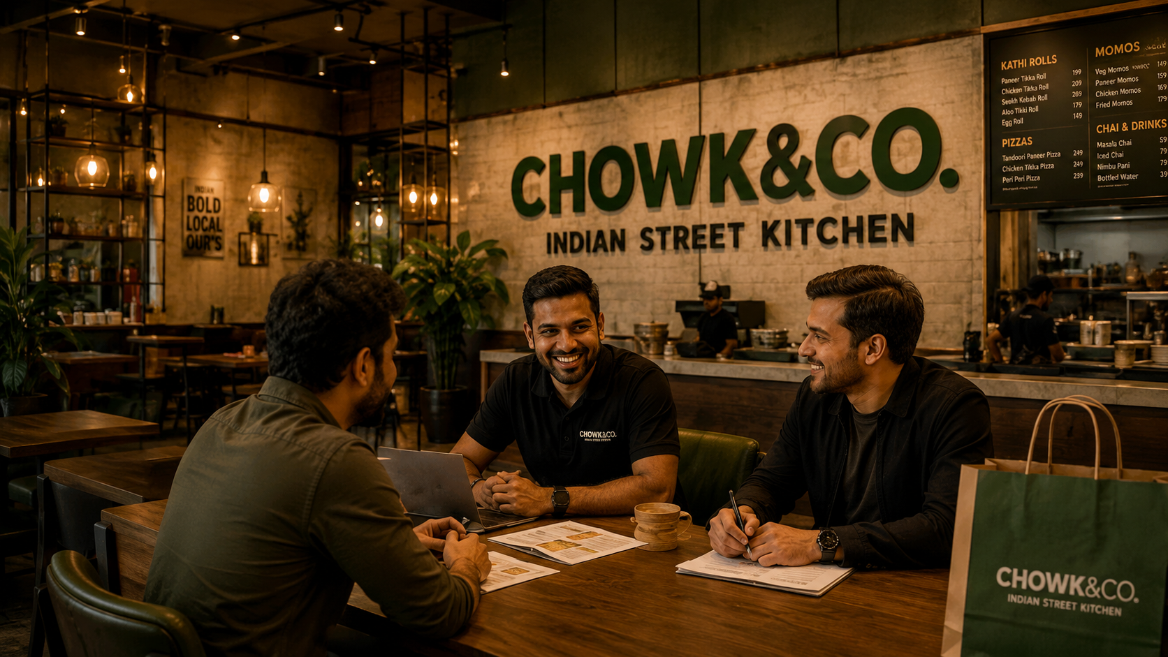 CHOWK & CO. Canadian franchise storefront concept